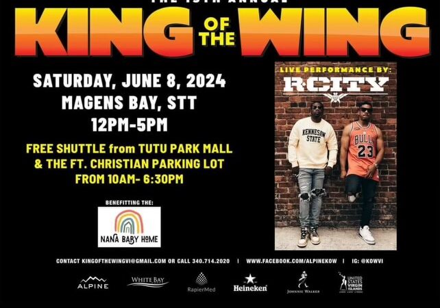 King of the Wing on June 8th at Magen’s Bay!
